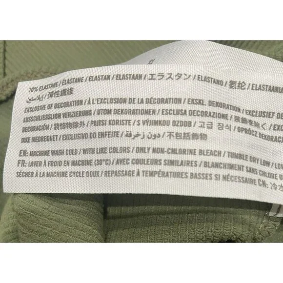 Abercrombie & Fitch Soft AF Collection‎ Size Womens Medium Green Ribbed Tank - Picture 8 of 8